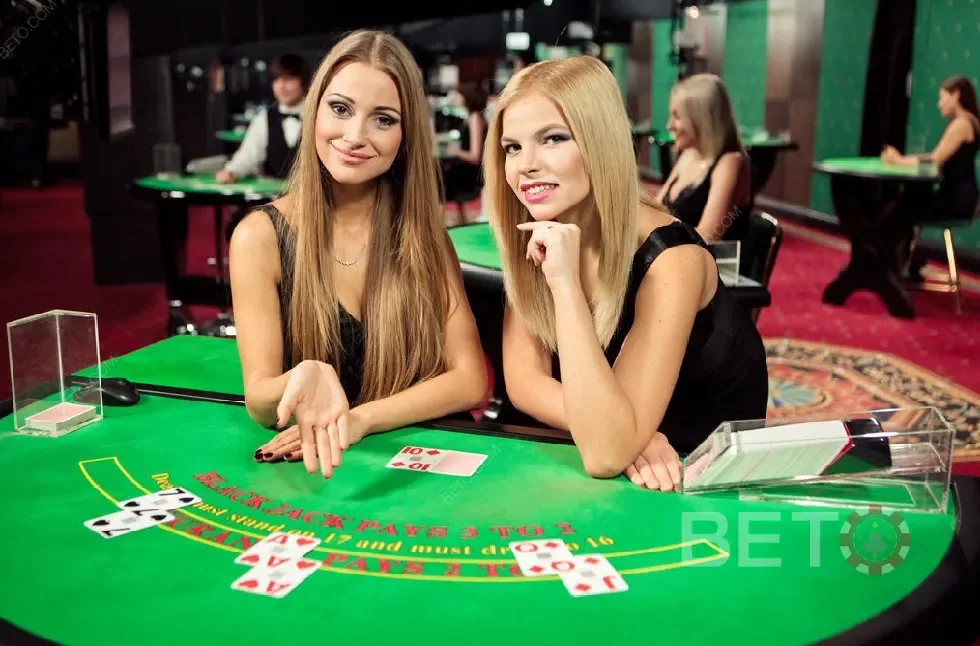 Antarmuka permainan kasino live pada layar